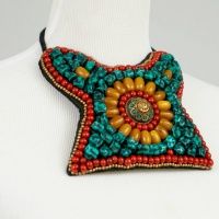 tibet_beaded_choker_turquoise_bib_necklace_1