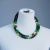 Kenyan Maasai beaded two strand Necklace Recyled Flipflop Bead Necklace Multi