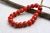 Red beads , Vintage glass beads , African Trade Beads ,Molded European Beads ,Venetian ,Tribal beads ,Jewelry Making Supplies