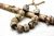 10, Trade Beads, Collectible, Beads Spotted Black and White, Venetian, Skunk Beads, Old African