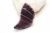 Mali Wedding Beads, White purple , thin stripes waves, African Trade Beads, Antique beads, Crescent beads, Glass beads