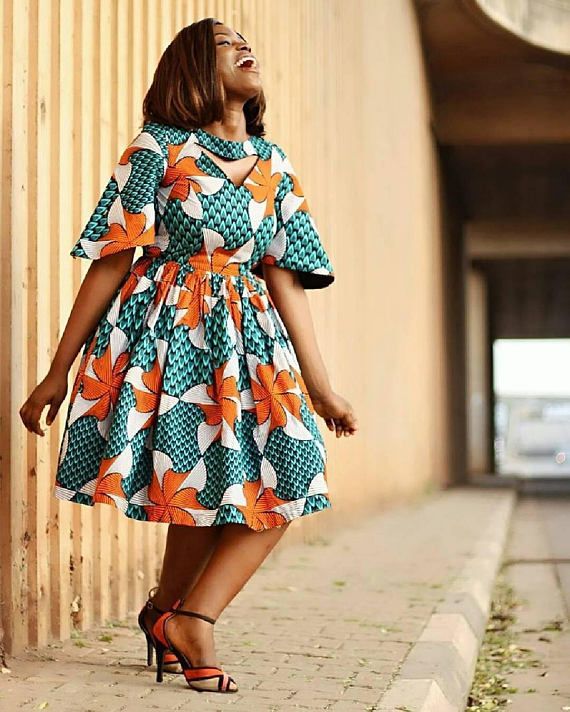 flare dresses african print