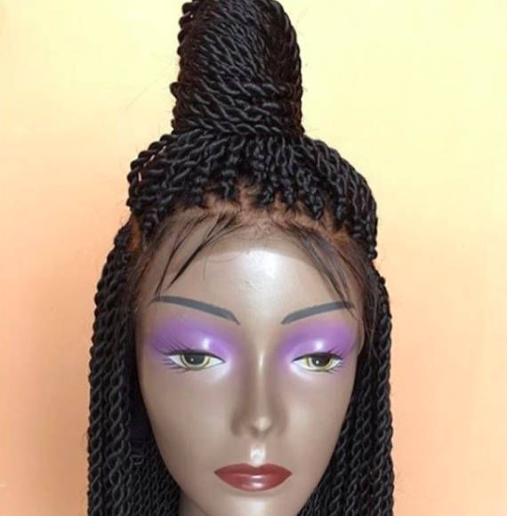 Custom Made Medium Twists Three Part Human Hair Closure