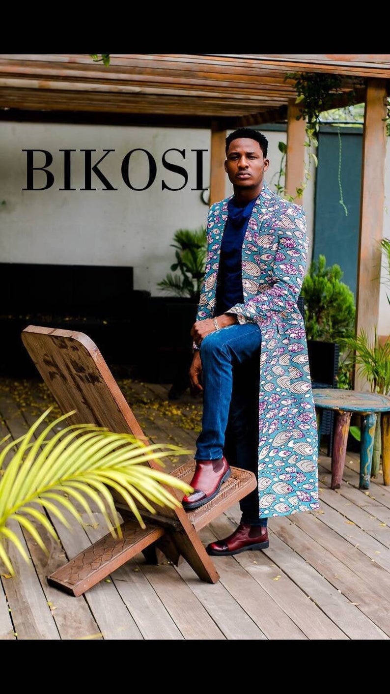 Stylish African Print Long Jacket for Men Ankara Jacket Ankara Suit Ankara for Men Dashiki